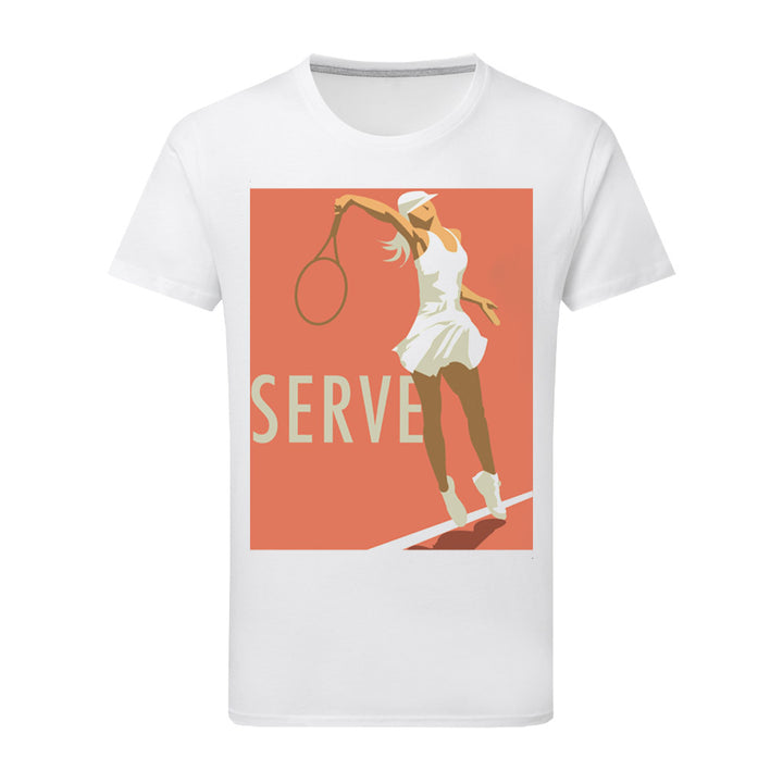 Serve (Tennis) T-Shirt by Dave Thompson