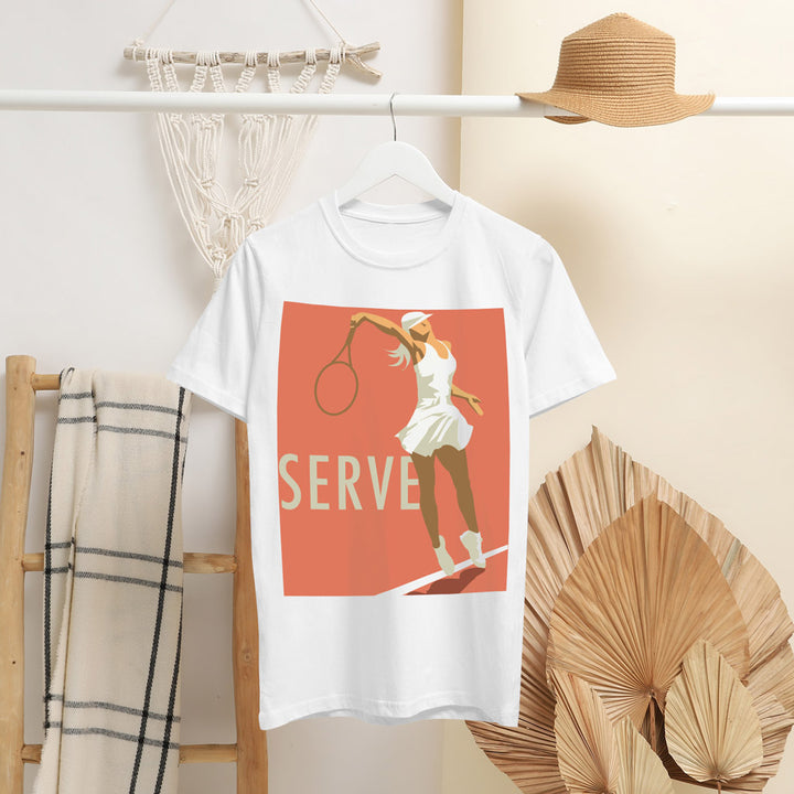 Serve (Tennis) T-Shirt by Dave Thompson