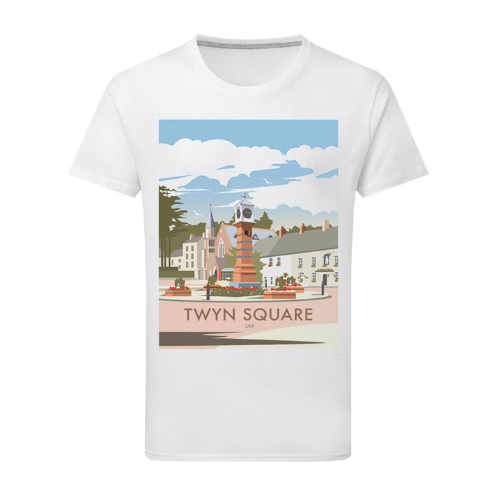 Twyn Square, Usk T-Shirt by Dave Thompson