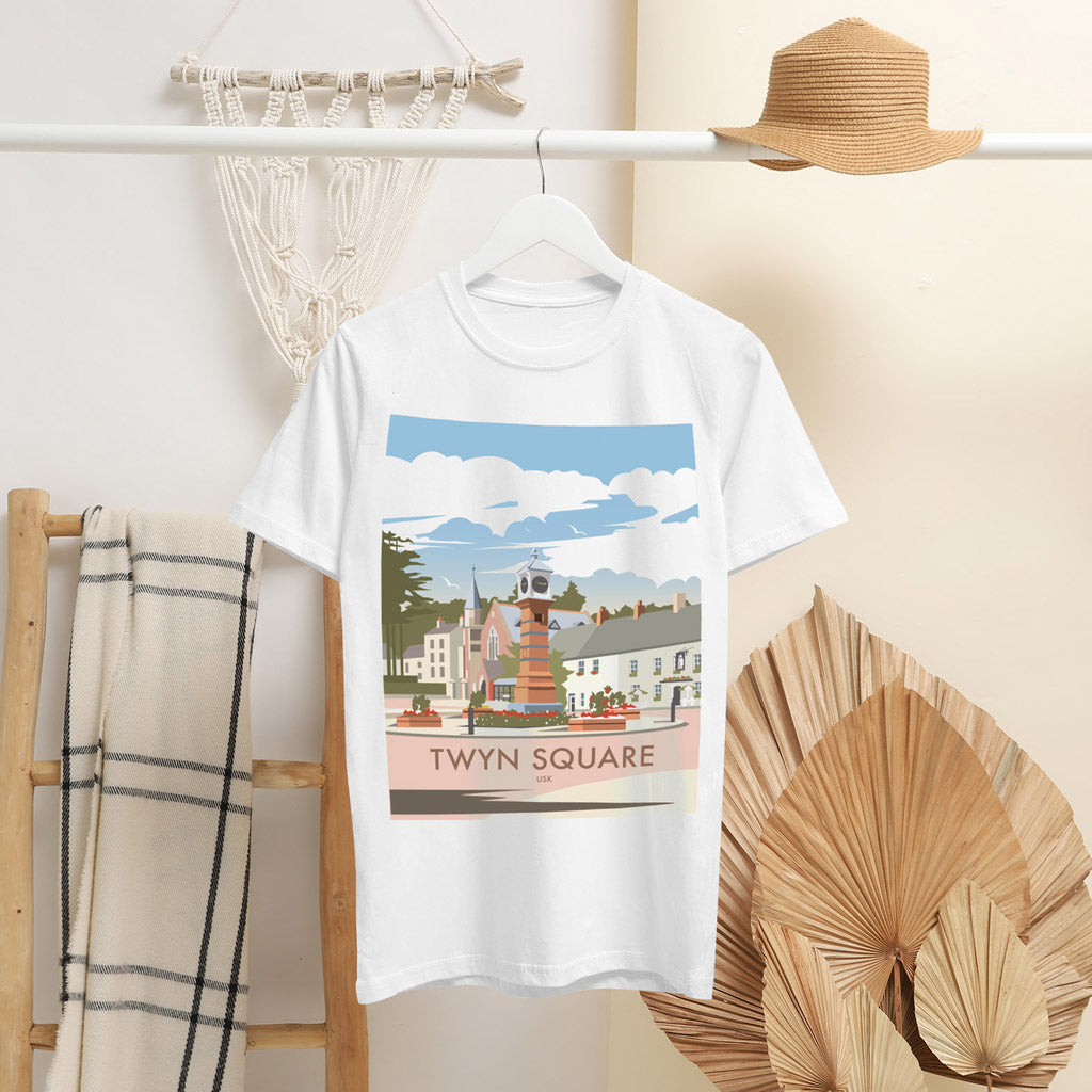 Twyn Square, Usk T-Shirt by Dave Thompson