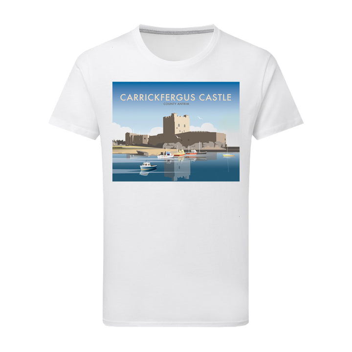 Carrickfergus Castle, County Antrim T-Shirt by Dave Thompson