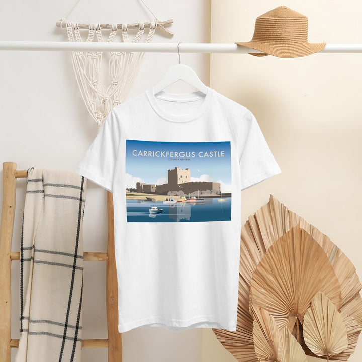 Carrickfergus Castle, County Antrim T-Shirt by Dave Thompson