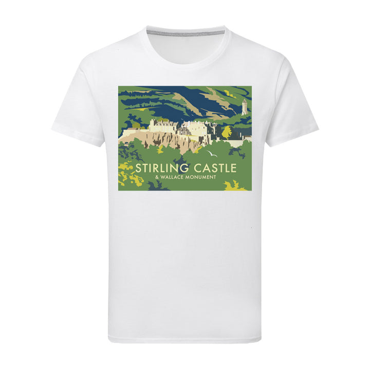 Stirling Castle & Wallace Monument T-Shirt by Dave Thompson