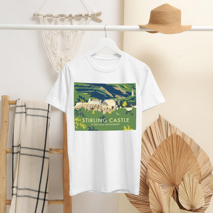Stirling Castle & Wallace Monument T-Shirt by Dave Thompson