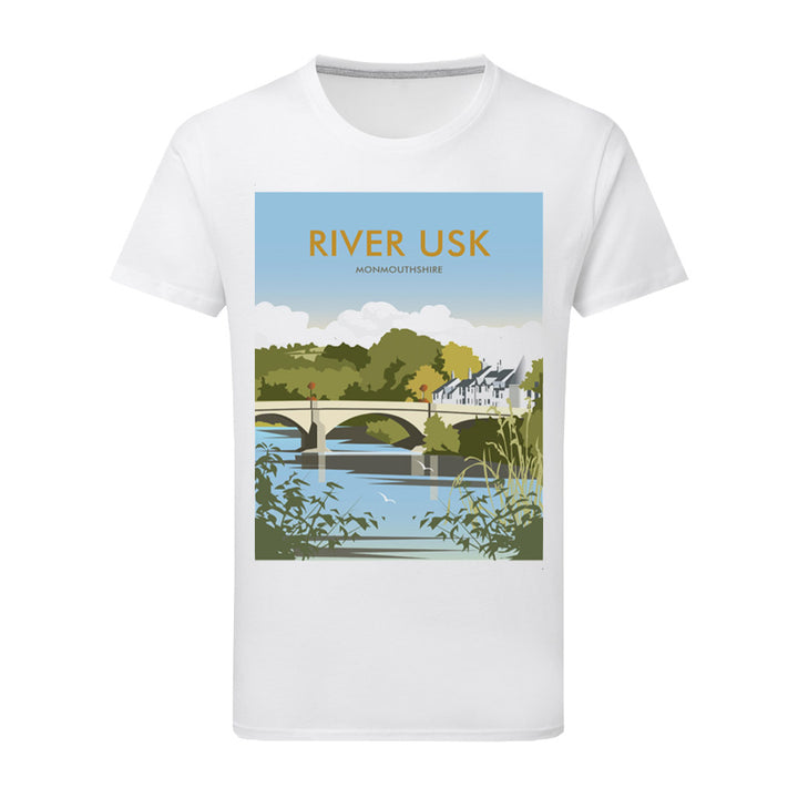 River Usk, Monmouthshire T-Shirt by Dave Thompson