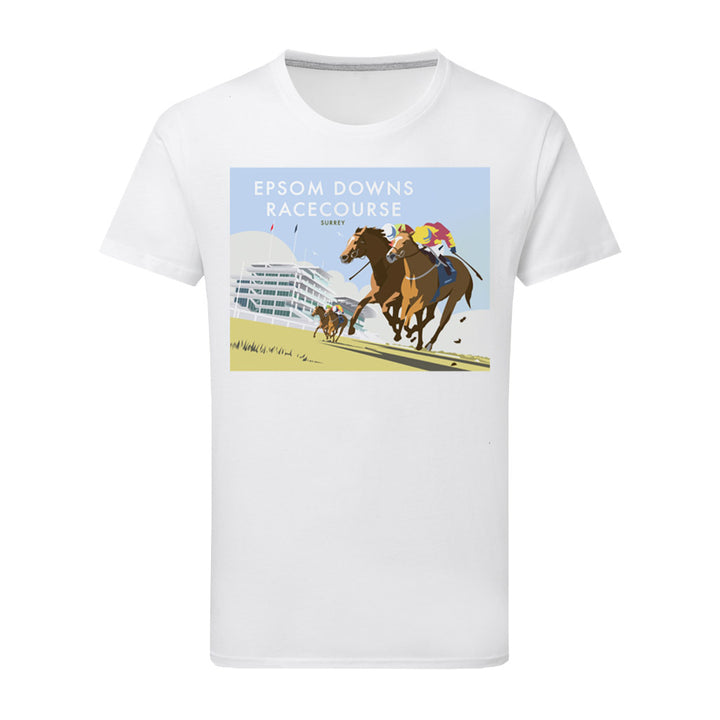 Epsom Downs Racecouse, Surrey T-Shirt by Dave Thompson