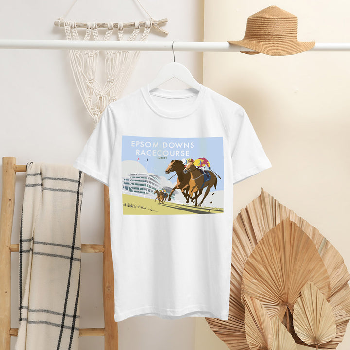 Epsom Downs Racecouse, Surrey T-Shirt by Dave Thompson