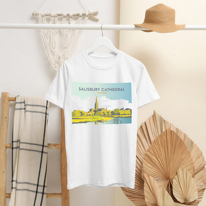 Salisbury Cathedral, Wiltshire T-Shirt by Dave Thompson