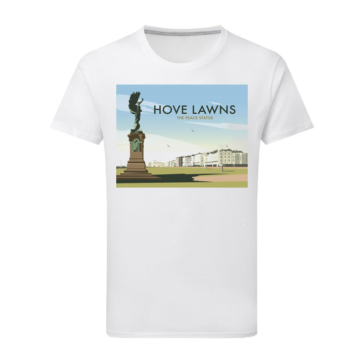 Hove Lawns, The Peace Statue T-Shirt by Dave Thompson