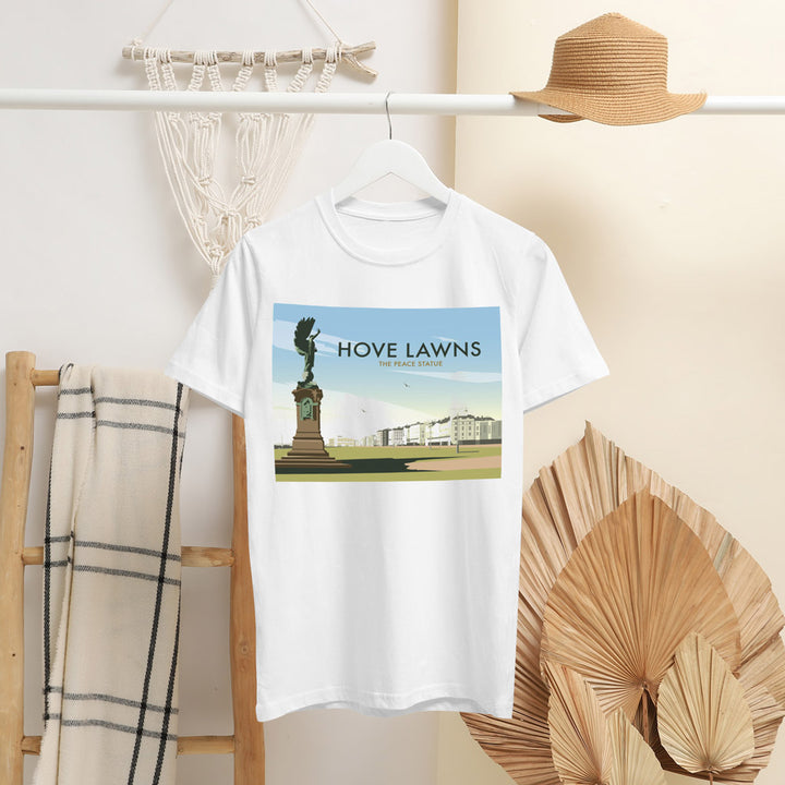 Hove Lawns, The Peace Statue T-Shirt by Dave Thompson