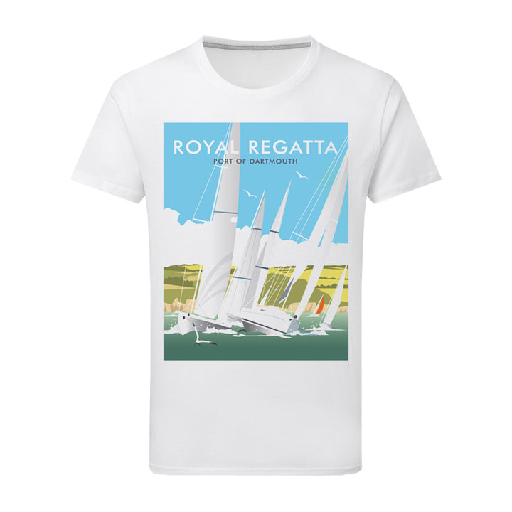 Royal Regatta, Port Of Dartmouth T-Shirt by Dave Thompson