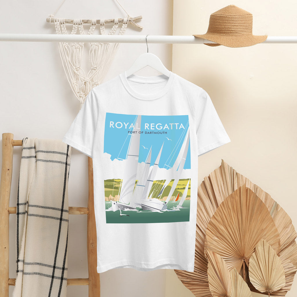 Royal Regatta, Port Of Dartmouth T-Shirt by Dave Thompson