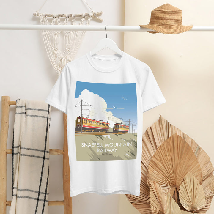 Snaefell Mountain Railway, Isle Of Man T-Shirt by Dave Thompson