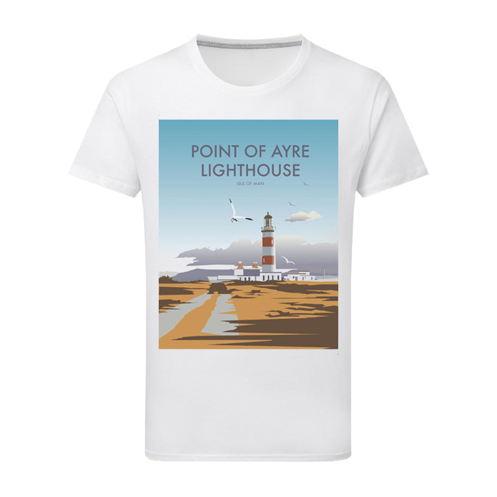 Point Of Ayre Lighthouse, Isle Of Man T-Shirt by Dave Thompson