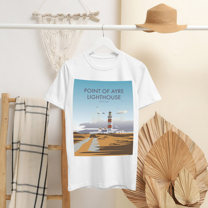 Point Of Ayre Lighthouse, Isle Of Man T-Shirt by Dave Thompson