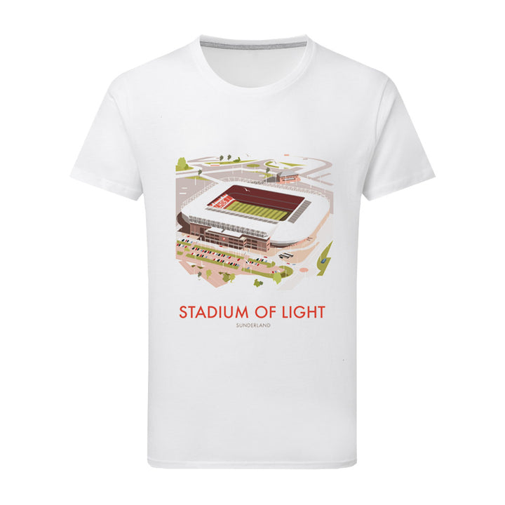 Stadium Of Light, Sunderland T-Shirt by Dave Thompson