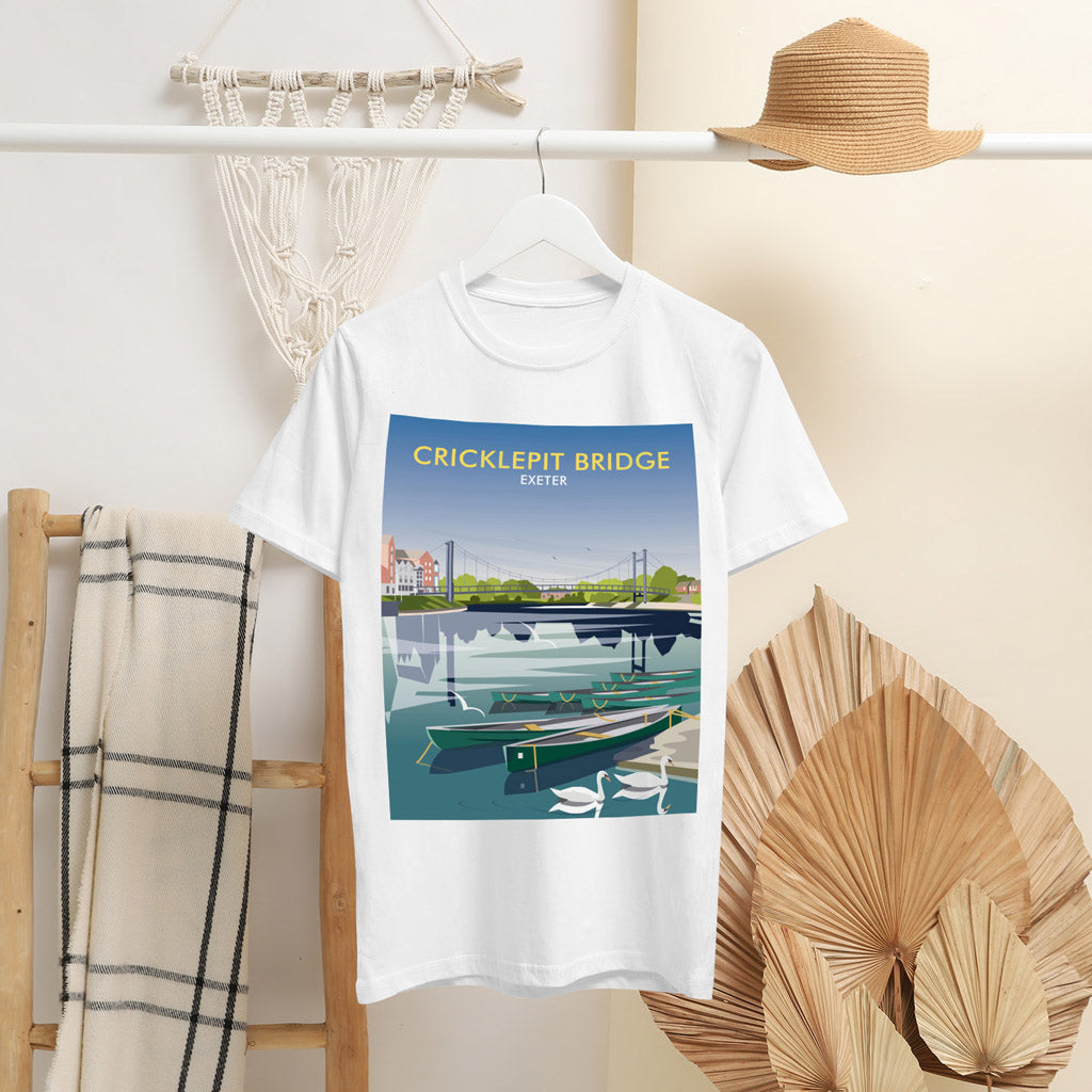 Cricklepit Bridge, Exeter T-Shirt by Dave Thompson