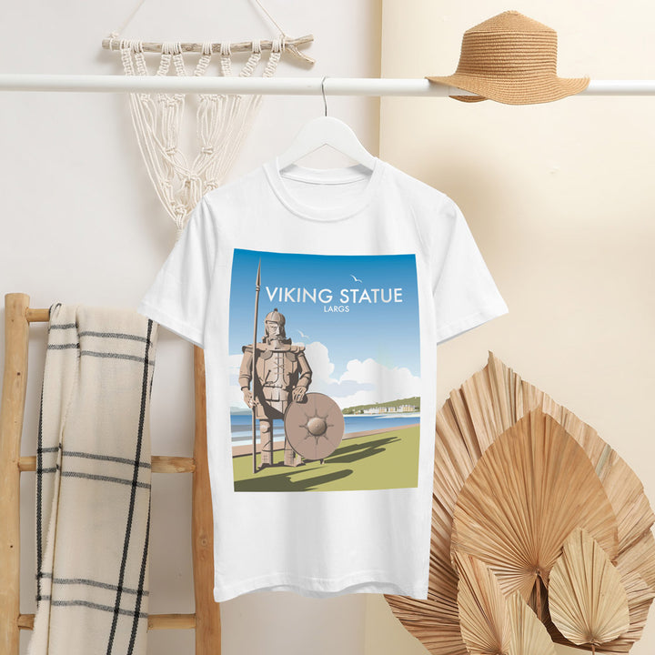 Viking Statue, Largs, Scotland T-Shirt by Dave Thompson