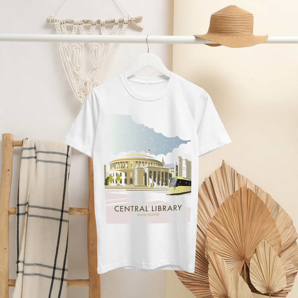 Central Library, Manchester T-Shirt by Dave Thompson