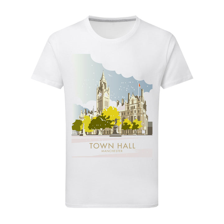 Town Hall, Manchester T-Shirt by Dave Thompson