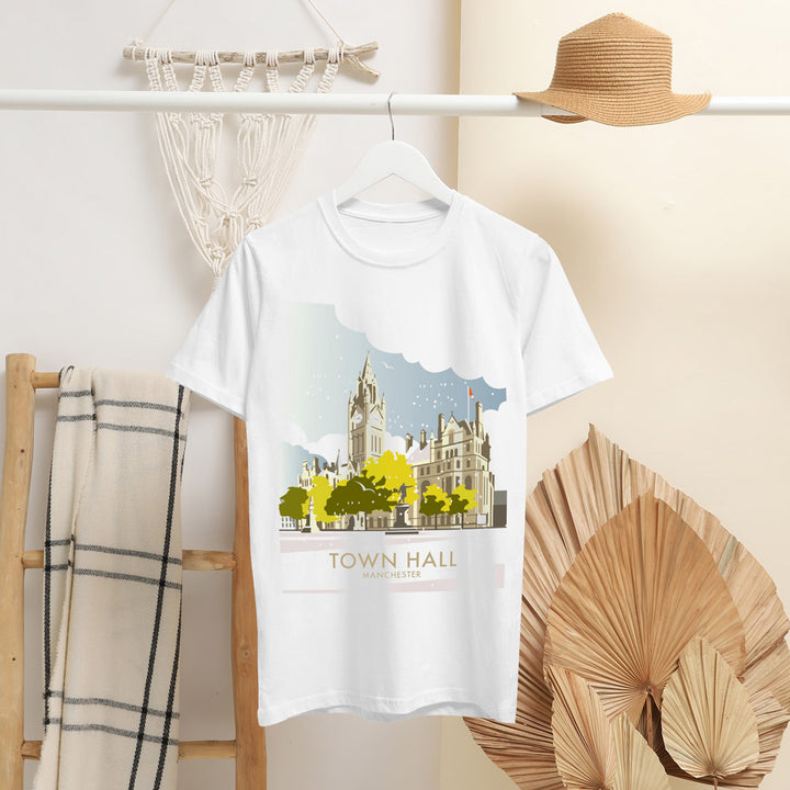 Town Hall, Manchester T-Shirt by Dave Thompson