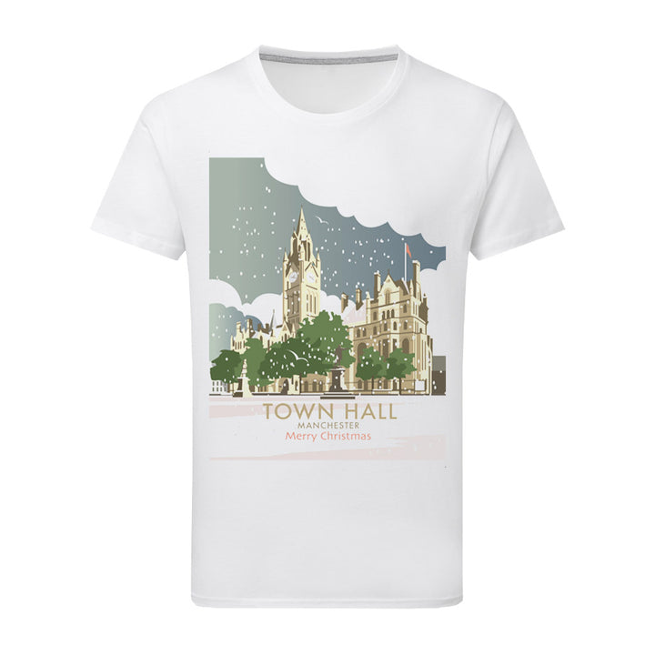 Town Hall, Manchester T-Shirt by Dave Thompson