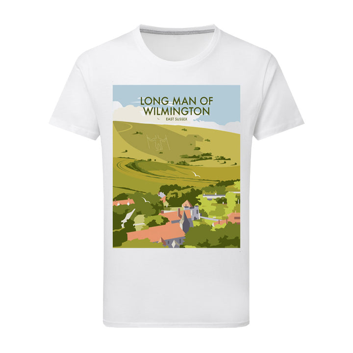 Long Man Of Wilmington, East Sussex T-Shirt by Dave Thompson