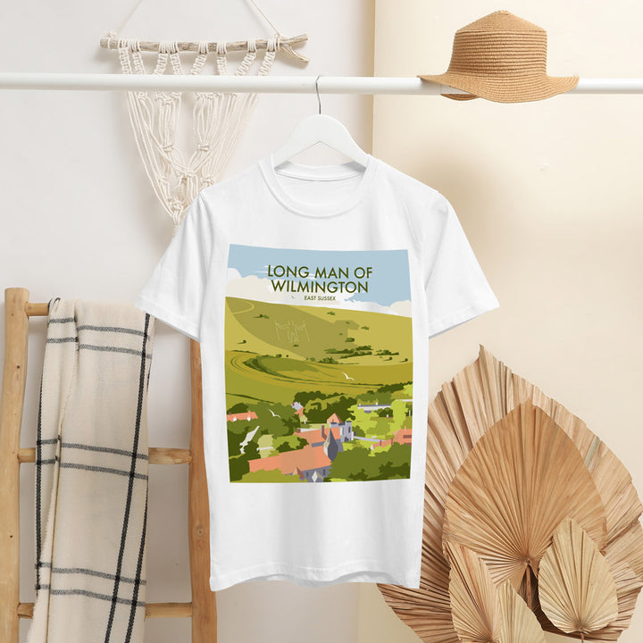 Long Man Of Wilmington, East Sussex T-Shirt by Dave Thompson