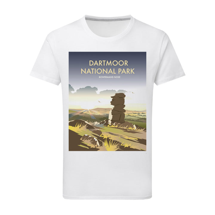 Dartmoor National Park, Bowermans Nose T-Shirt by Dave Thompson
