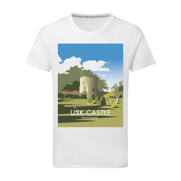 Usk Castle, Monmouthshire T-Shirt by Dave Thompson