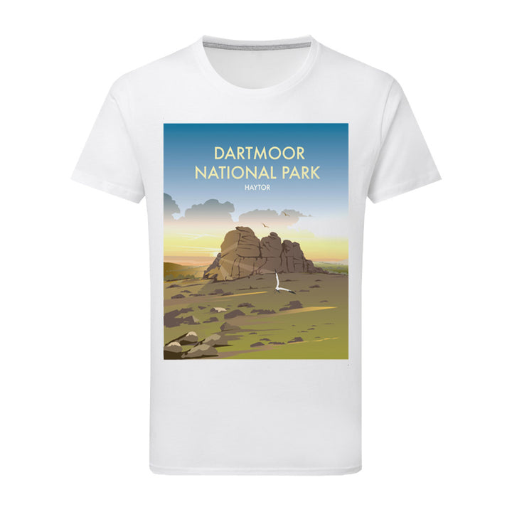 Dartmoor National Park, Haytor T-Shirt by Dave Thompson
