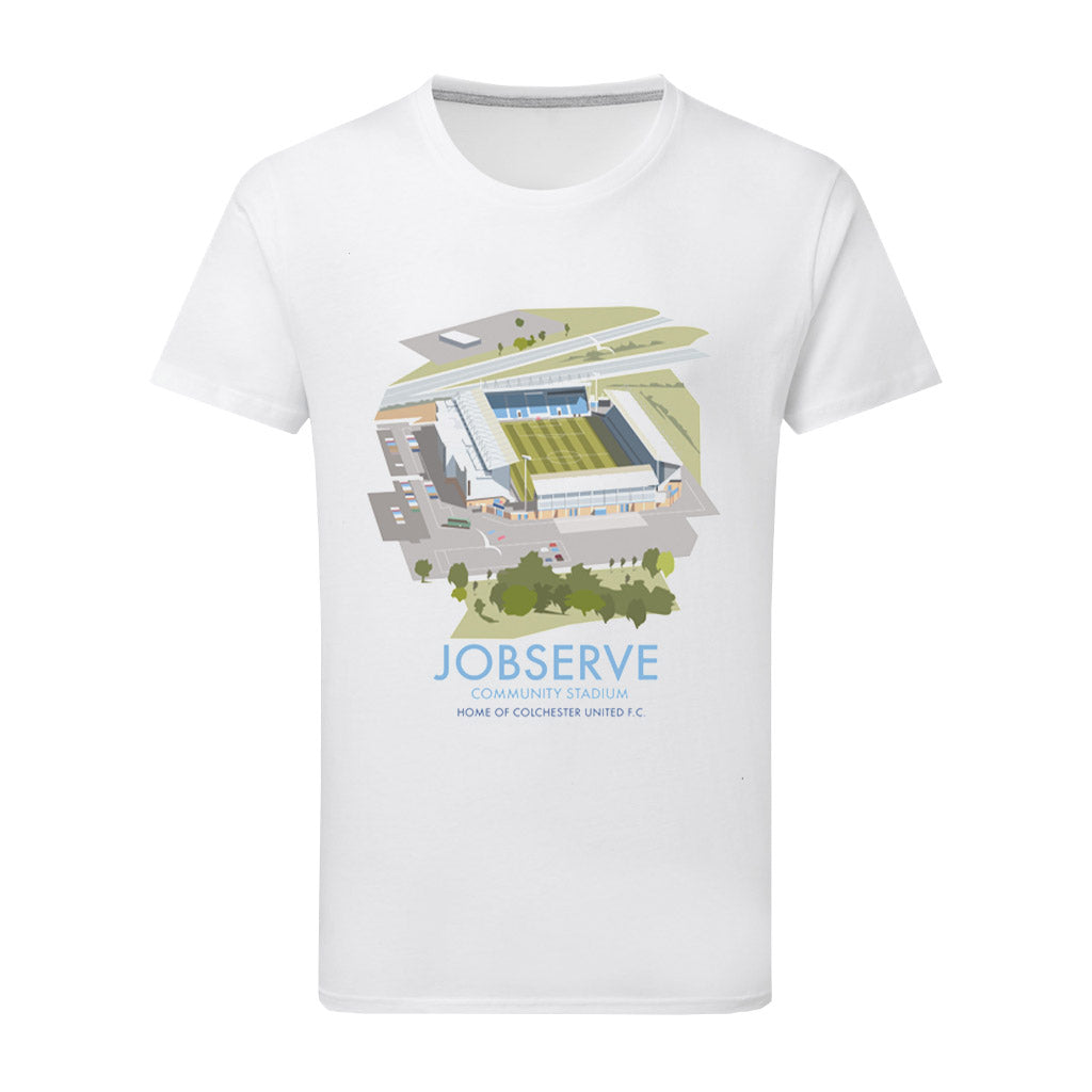 Jobserve Community Stadium, Colchester United F.C. T-Shirt by Dave Thompson