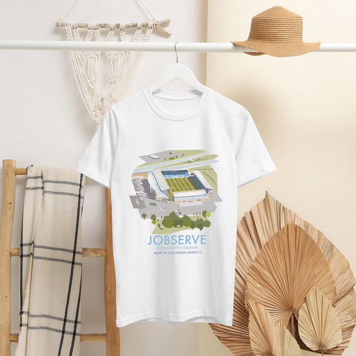 Jobserve Community Stadium, Colchester United F.C. T-Shirt by Dave Thompson