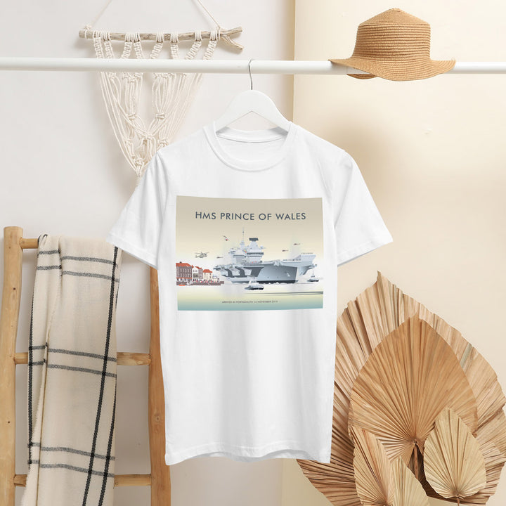 Hsm Prince Of Wales, Portsmouth, 2019 T-Shirt by Dave Thompson