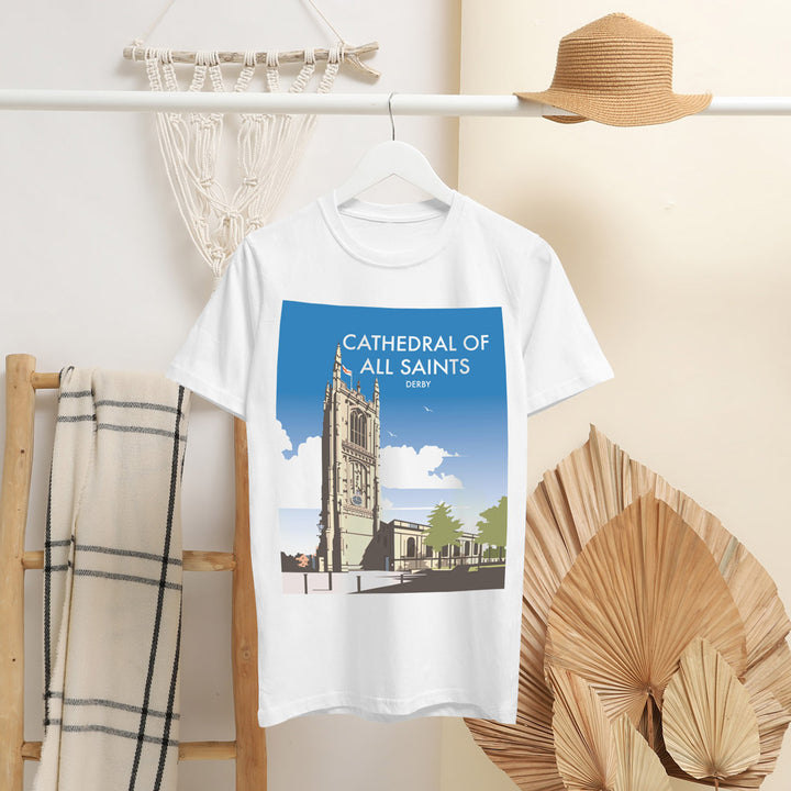 Cathedral Of All Saints, Derby T-Shirt by Dave Thompson