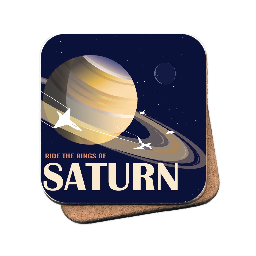 Rings of Saturn - MDF Coaster