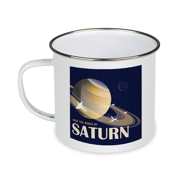 Rings of Saturn - Enamel Mug