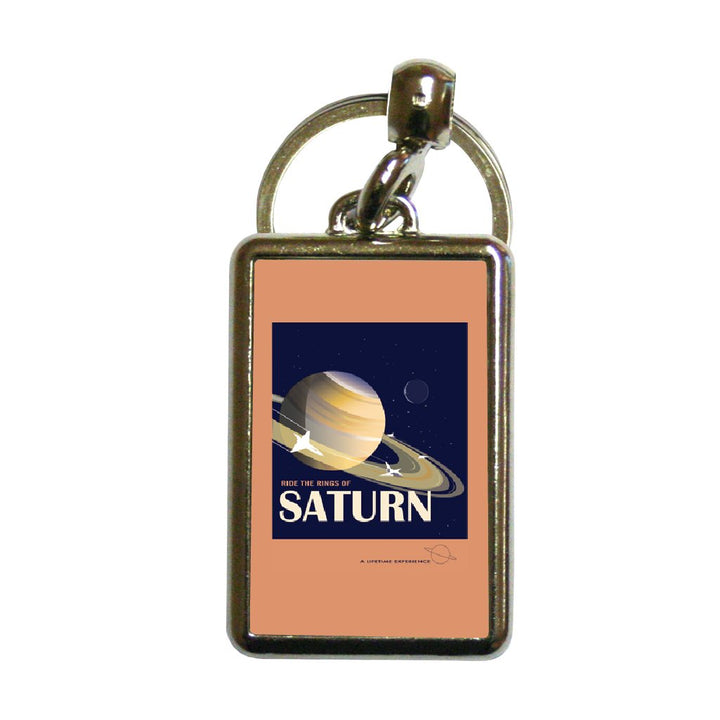 Rings of Saturn - Metal Keyring