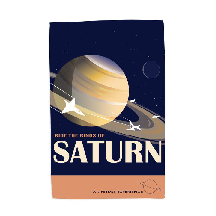 Rings of Saturn - Tea Towel