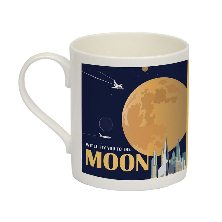 To the Moon - Bone China Mug