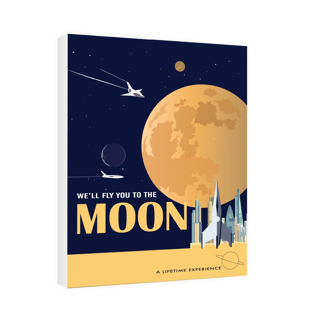 To the Moon - Canvas