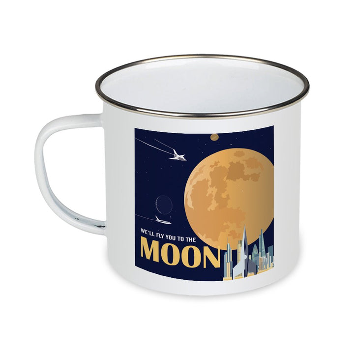 To the Moon - Enamel Mug
