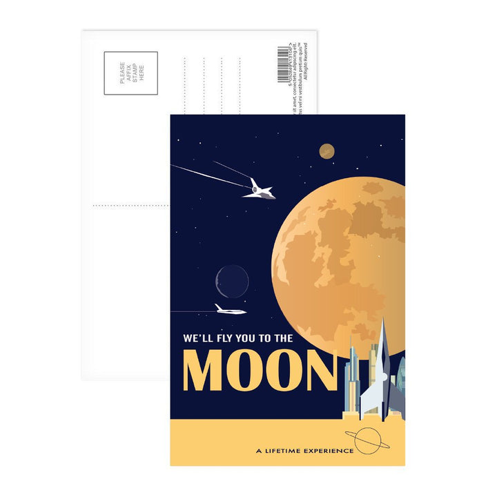 To the Moon - Postcard