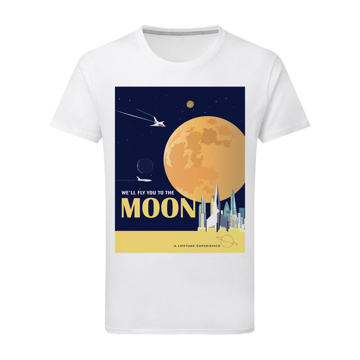 To The Moon T-Shirt by Dave Thompson