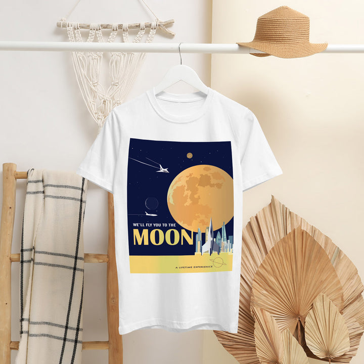 To The Moon T-Shirt by Dave Thompson