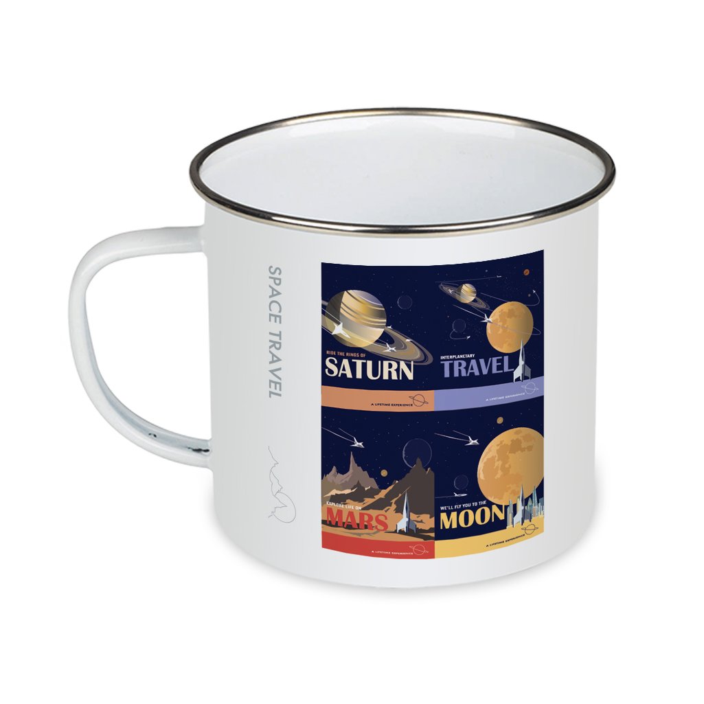 Space Travel - Enamel Mug