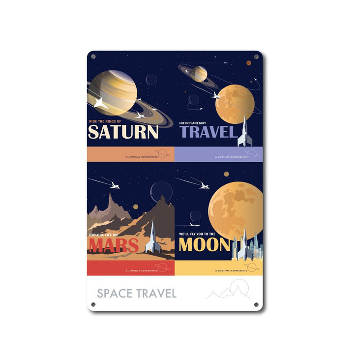 Space Travel - Metal Sign