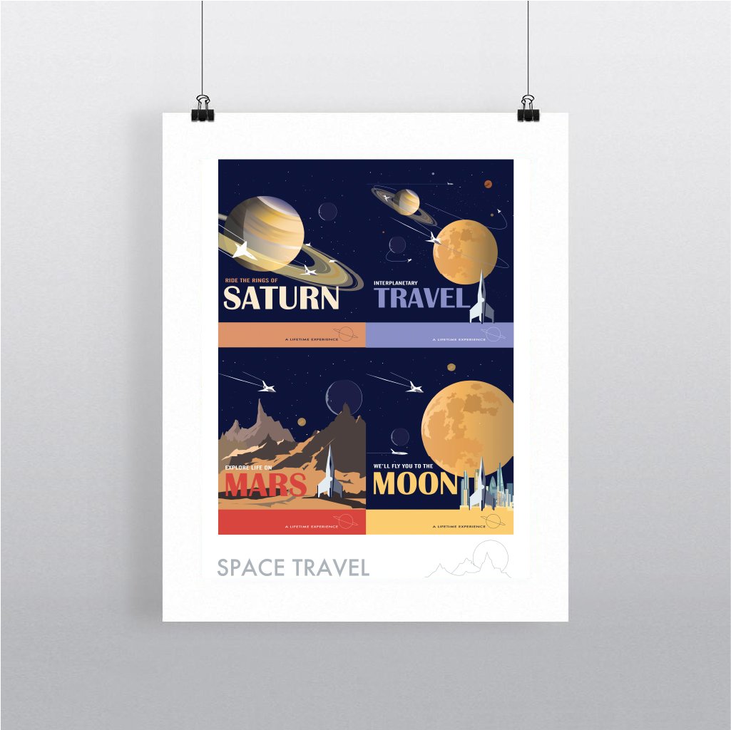 Space Travel - Art Print