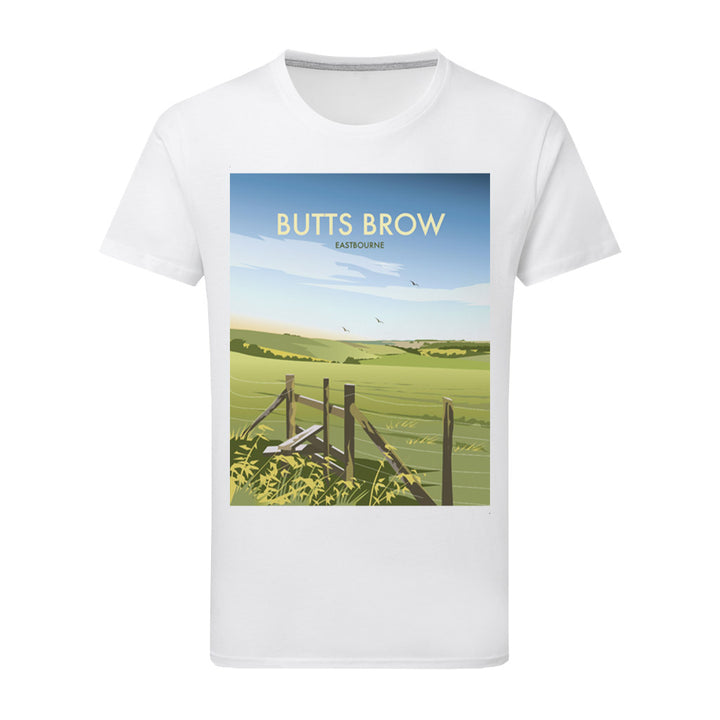 Butts Brow, Eastbourne T-Shirt by Dave Thompson