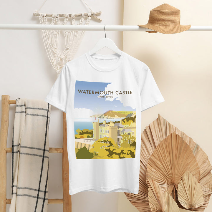 Watermouth Castle, North Devon T-Shirt by Dave Thompson